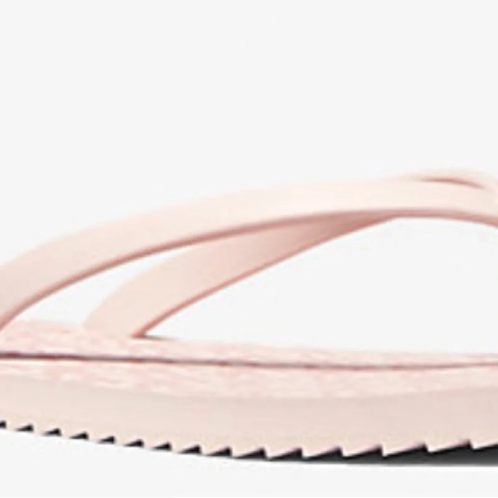 New Micheal Kors Pink Flip Flop with MK charm Womens size 9 - Picture 8 of 9